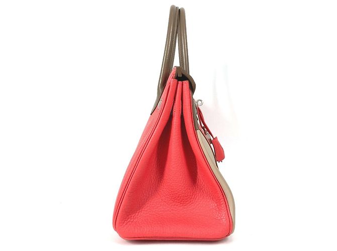 Borsa Tote Hermès Birkin 30 Marrone Rosa Taupe - vista 4