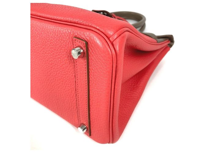 Borsa Tote Hermès Birkin 30 Marrone Rosa Taupe - vista 6
