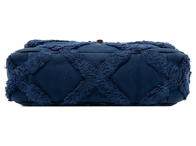 Chanel 19 Chanel Azul Médio Lona e Algodão 19 Flap - vista 3