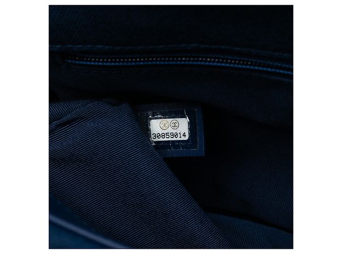 Chanel 19 Chanel Azul Médio Lona e Algodão 19 Flap - vista 6