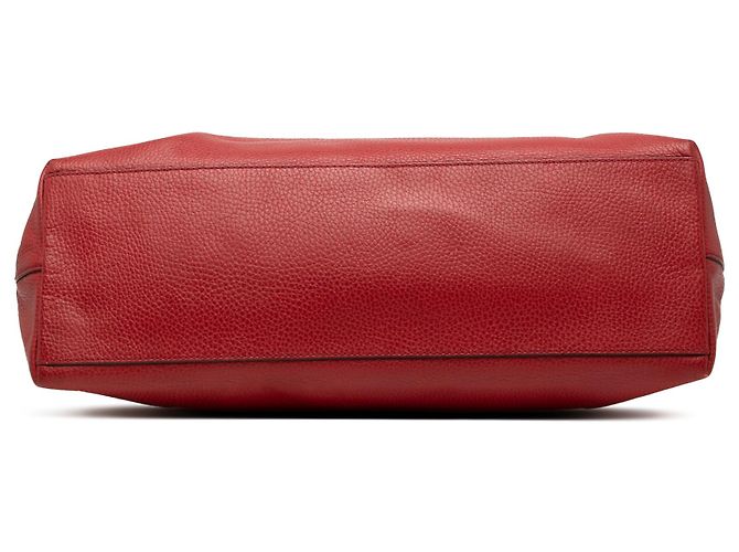 Bamboo Borsa a tracolla in pelle rossa Gucci con frange in bambù Rosso - vista 3