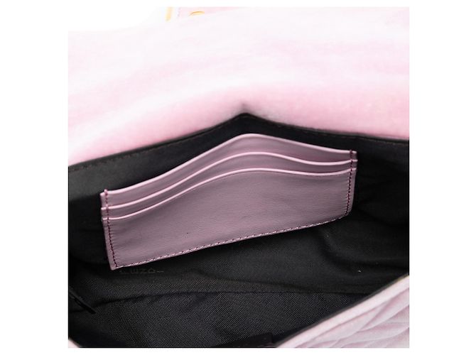 Fendi Pink Mini Zucca Prägung Samt Baguette Tasche - Ansicht 4