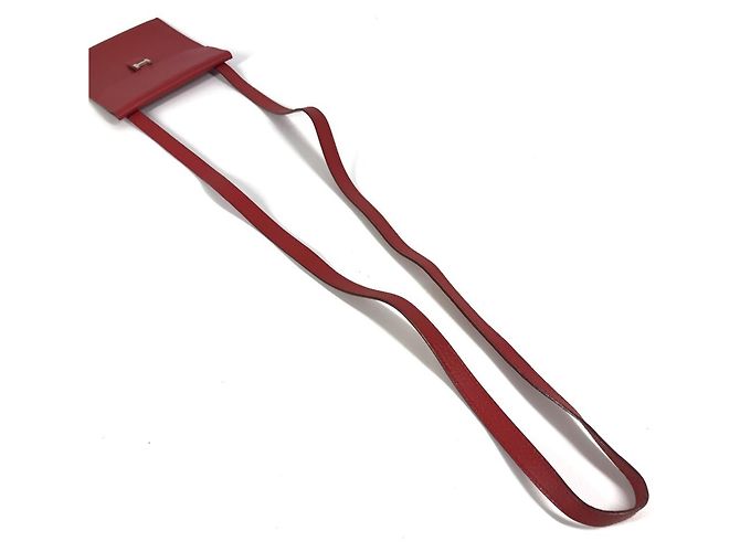 Borsa a Spalla Amélie Pochette Hermès Rosso - vista 15