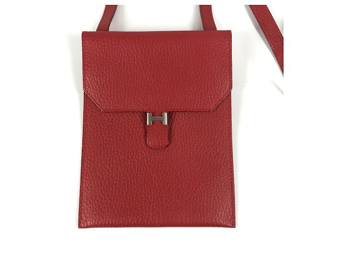 Borsa a Spalla Amélie Pochette Hermès Rosso - vista 2