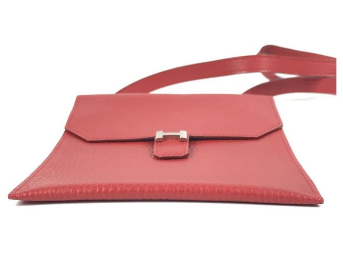 Borsa a Spalla Amélie Pochette Hermès Rosso - vista 6
