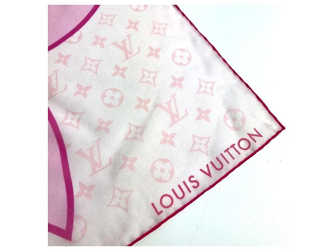Sciarpa Carré 55 Louis Vuitton LV×TM Takashi Murakami Fiore di Ciliegio Rosa - vista 3