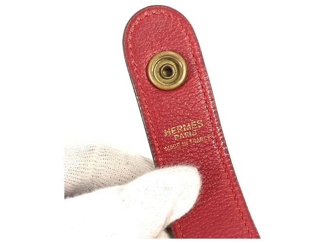Hermès Vintage Rodeo Tasche Rot - Ansicht 12