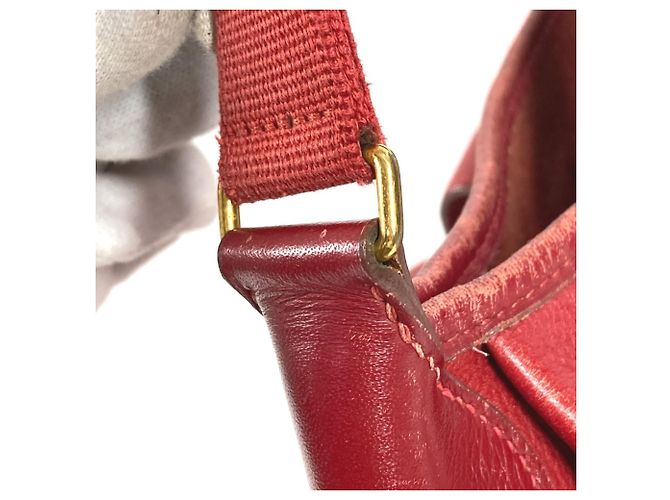 Hermès Vintage Rodeo Tasche Rot - Ansicht 16