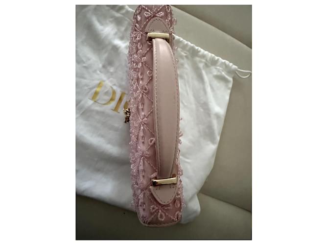 Borsa Dior rosa in perle - vista 17