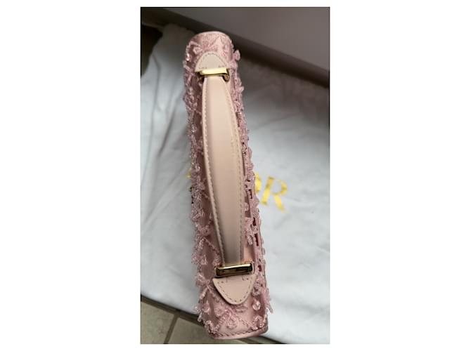 Borsa Dior rosa in perle - vista 4