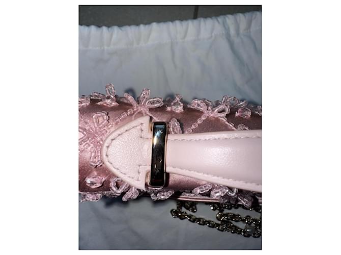Borsa Dior rosa in perle - vista 9