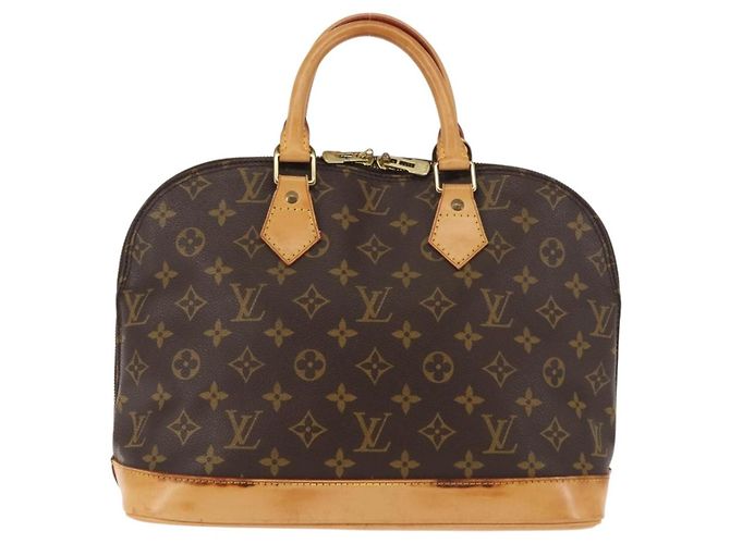 Borsa Alma Louis Vuitton in tela Monogram PM Marrone - vista 2