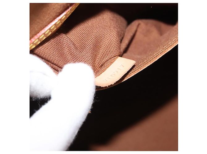 Borsa Alma Louis Vuitton in tela Monogram PM Marrone - vista 6
