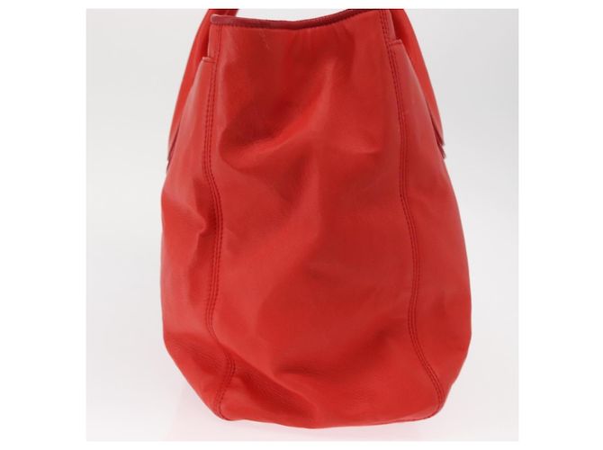Chanel Cerf Executive Tote aus Leder Mittel Rot - Ansicht 4