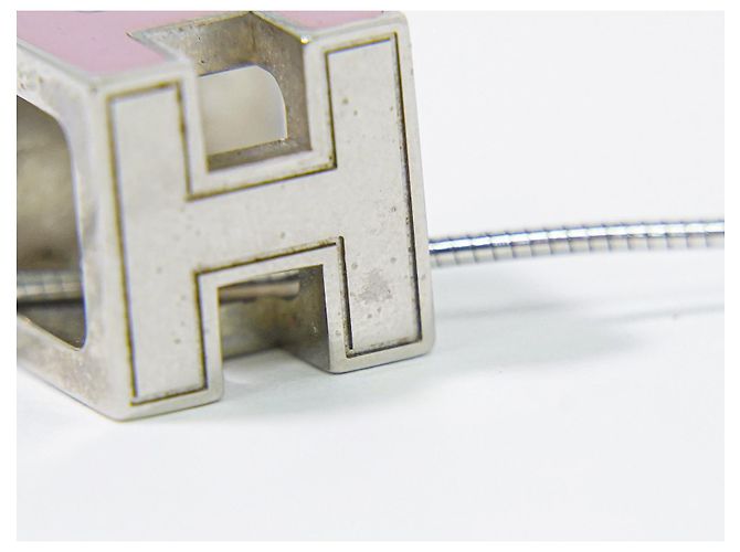 Hermès Colar com Pingente Cage d'H da Hermes em Metal Prata - vista 3