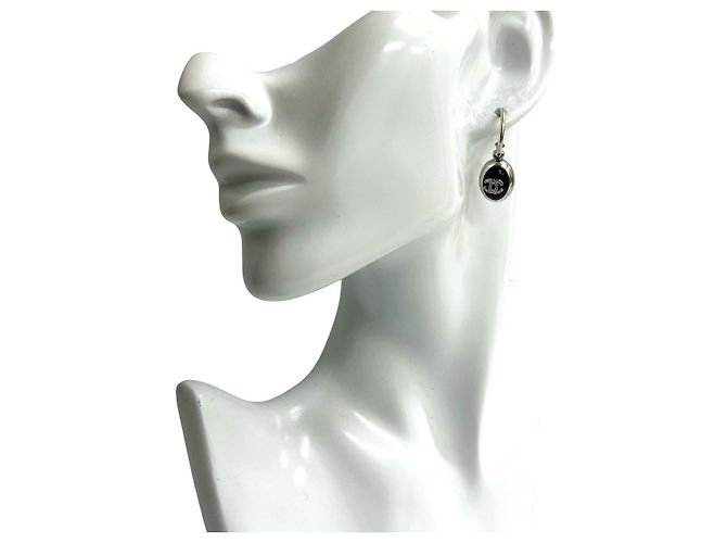 Timeless Pendientes Chanel Coco Mark Plata Metálico - vista 2
