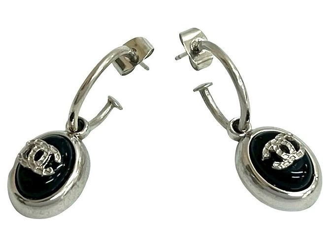 Timeless Pendientes Chanel Coco Mark Plata Metálico - vista 4