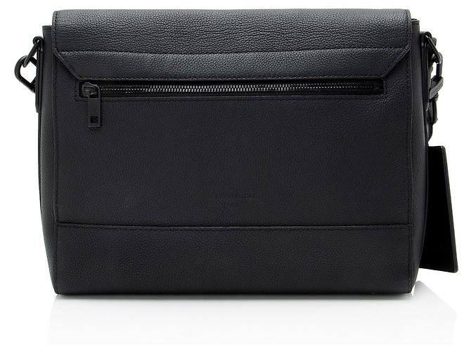 Mensageiro Takeoff Aerogram em Couro de Bezerro Louis Vuitton Preto - vista 3