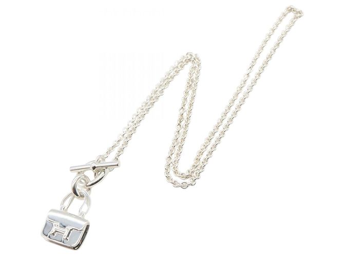 Colar de Prata Amuleto Constance Hermès Metálico - vista 4