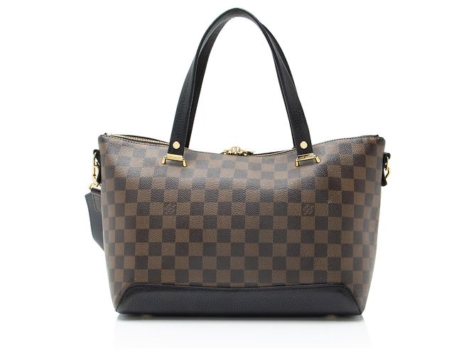 Borsa Tote Hyde Park Damier Ebene Louis Vuitton Nero - vista 3