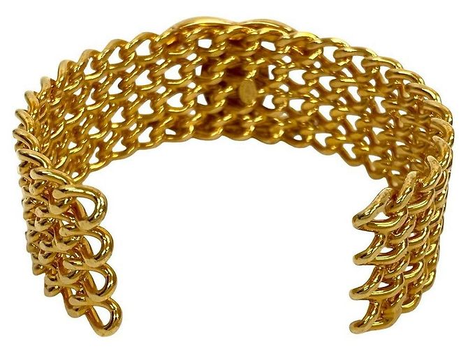 Timeless Pulsera Turnlock Coco Mark de Chanel Dorado Metálico - vista 7
