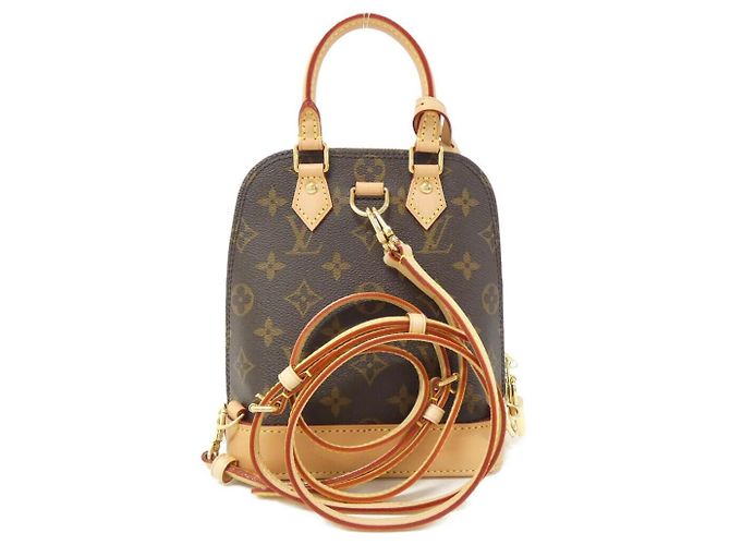 Zaino Alma Monogram Louis Vuitton Marrone - vista 2