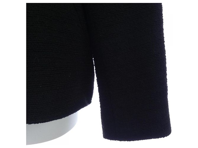 Chaqueta sin cuello Chanel Negro - vista 5