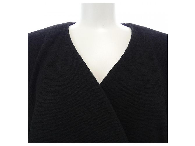 Chaqueta sin cuello Chanel Negro - vista 6