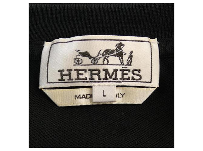Hermès Camiseta de algodón Hermes Negro - vista 4