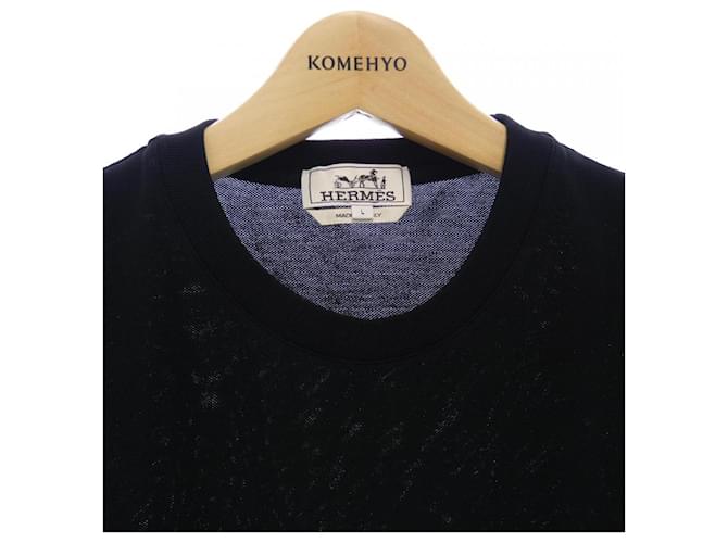 Hermès Camiseta de algodón Hermes Negro - vista 5