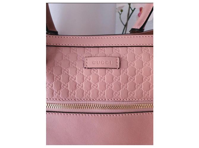 Borsa a mano Gucci Guccissima Dome Rosa D'oro - vista 13