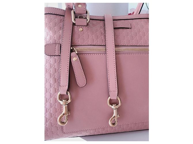 Borsa a mano Gucci Guccissima Dome Rosa D'oro - vista 14