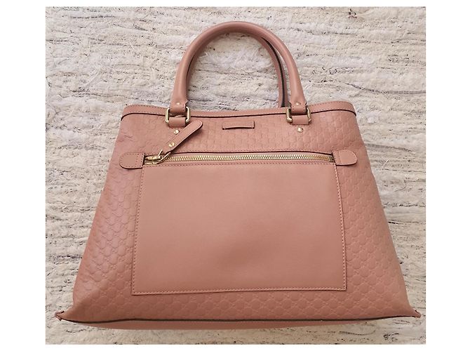 Borsa a mano Gucci Guccissima Dome Rosa D'oro - vista 3