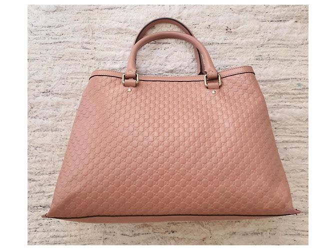 Borsa a mano Gucci Guccissima Dome Rosa D'oro - vista 4