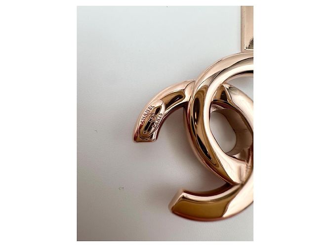 CHANEL chiusura originale CC turnlock oro rosa D'oro - vista 8