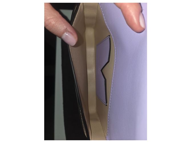 Borsa a spalla Moynat Enveloppe Lavanda in Pelle - vista 11