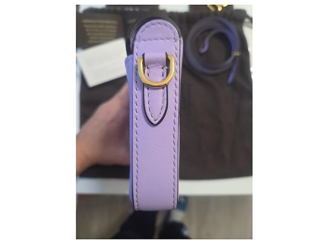 Borsa a spalla Moynat Enveloppe Lavanda in Pelle - vista 7