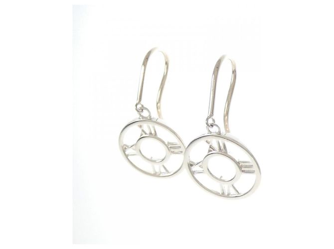 Tiffany & Co Boucles d'oreilles médaillon ouvert Tiffany Atlas - vue 2