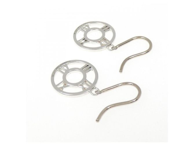 Tiffany & Co Boucles d'oreilles médaillon ouvert Tiffany Atlas - vue 3