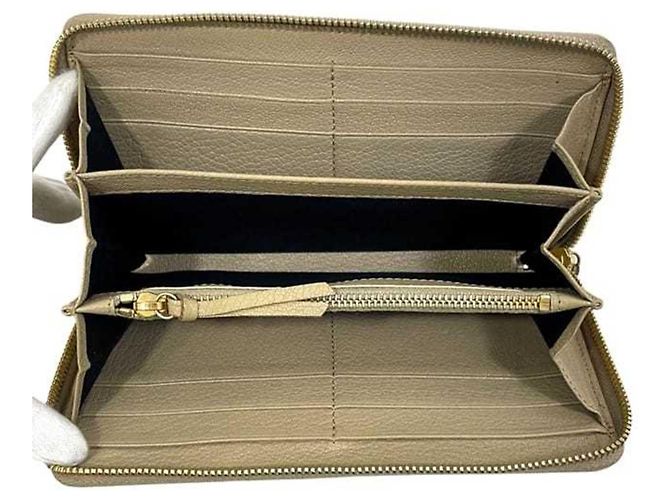 Balenciaga runder langer Geldbeutel in Beige - Ansicht 5