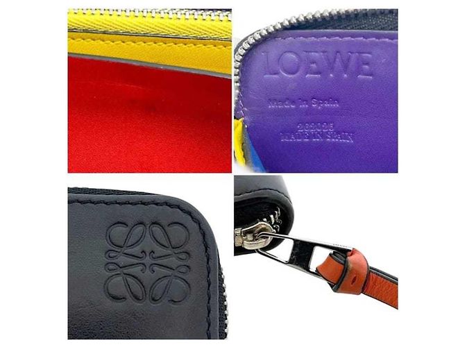 Loewe Long Wallet in Black and Multi-Color Multiple colors - view 8
