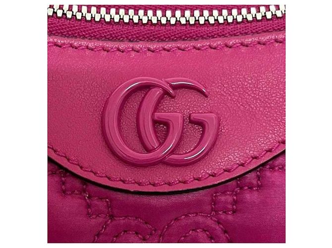Borsa a Spalla Gucci GG Matelassé Rosa - vista 10