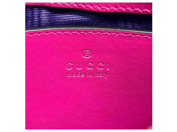Borsa a Spalla Gucci GG Matelassé Rosa - vista 5