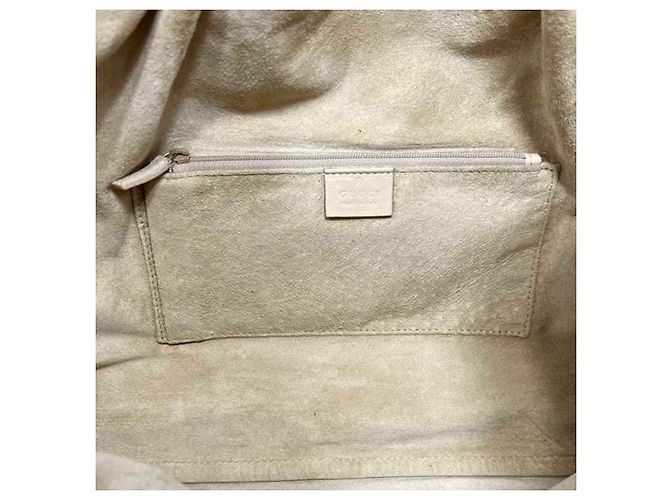 Beige Leder Tote Bag von Gucci - Ansicht 5