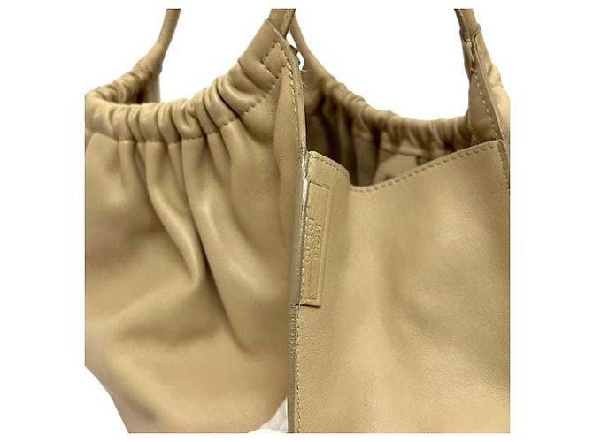 Beige Leder Tote Bag von Gucci - Ansicht 7
