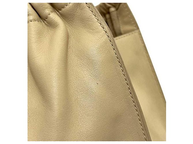 Beige Leder Tote Bag von Gucci - Ansicht 8
