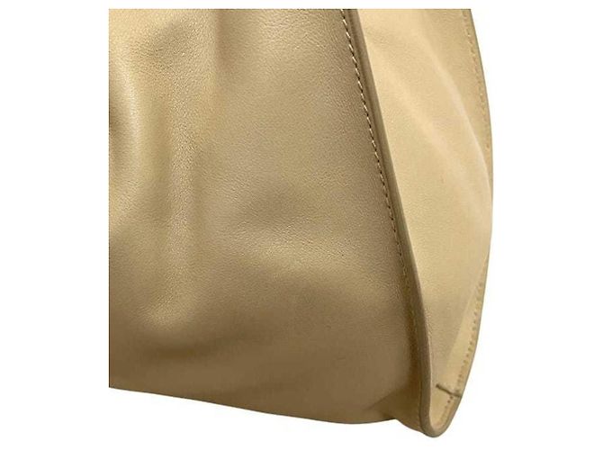 Beige Leder Tote Bag von Gucci - Ansicht 9
