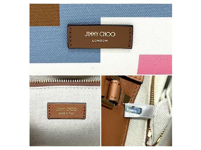 Borsa Tote 2 in 1 Small Avenue di Jimmy Choo Marrone Multicolore - vista 10