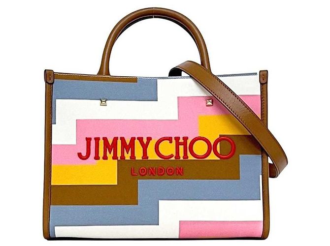 Borsa Tote 2 in 1 Small Avenue di Jimmy Choo Marrone Multicolore - vista 2