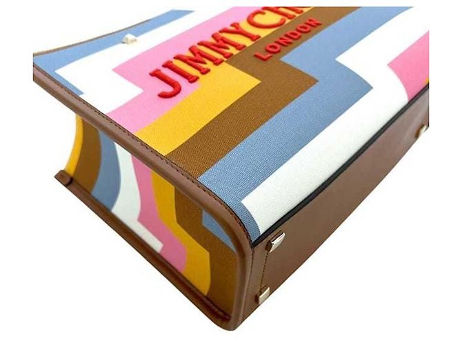Borsa Tote 2 in 1 Small Avenue di Jimmy Choo Marrone Multicolore - vista 5